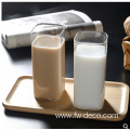 400Ml Square Glass Cup Large Breakfast Milk Cup